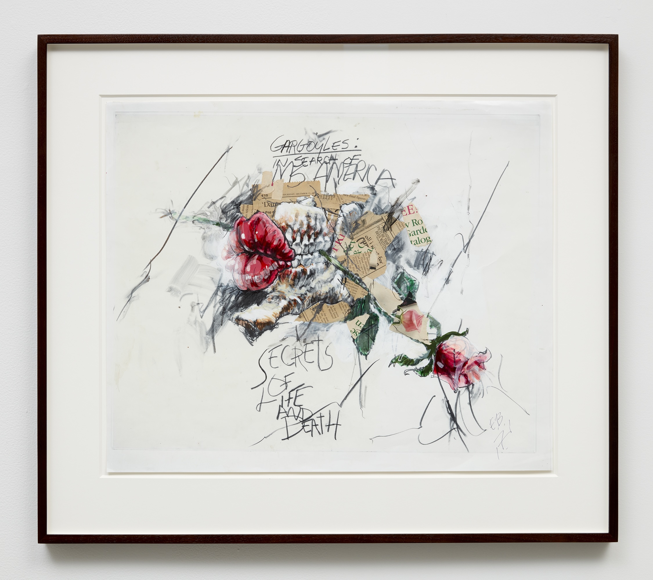 <i>Untitled (Preparatory Sketch)</i>, 1992. Oil, Graphite and mixed media on paper 20 x 24 in (50.8 x 61 cm)